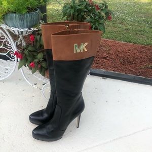 Michael Kors Brown Leather Boots